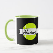 Mug Tennis Ball Custom Nom de l'équipe ou Text Coffee  (Gauche)