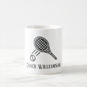 Mug Tennis Coach Nom Monogramme (Centre)