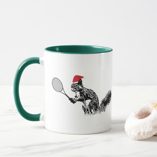 Mug Tennis de Noël (Avec donut)