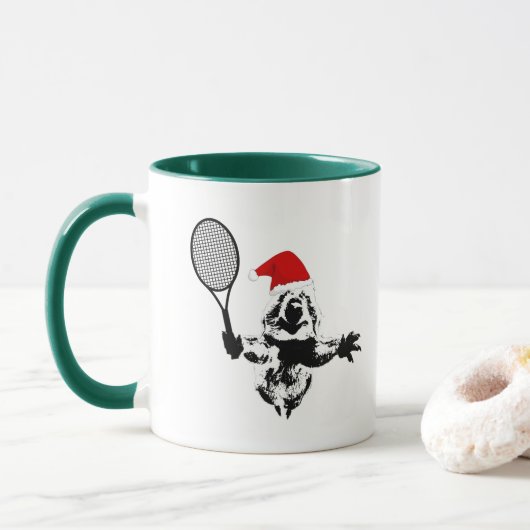 Mug Tennis de Noël (Avec donut)