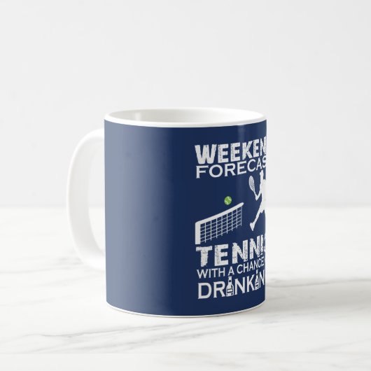 MUG TENNIS DE PRÉVISION DE WEEK-END (Devant gauche)