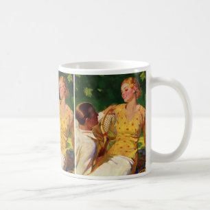 Mug Tennis de sport vintage, amour et romance