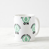 Mug Tennis en mode vert / blanc (Devant droit)