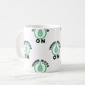Mug Tennis en mode vert / blanc (Devant gauche)