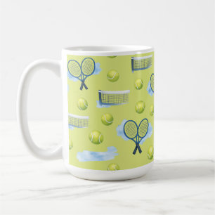 Mug Tennis Fête des Pères Aquarelle Bleue