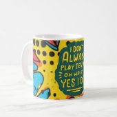 Mug Tennis Funny Dire pour le joueur (Devant gauche)