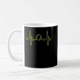 Mug Tennis Heartbeat - I Love Tennis Lover Cadeau