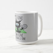 Mug Tennis Je vais bien tout est bien drôle (Devant droit)