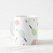 Mug Tennis Monogramme Sports Personnalisés (Devant gauche)