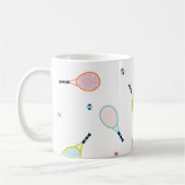 Mug Tennis Monogramme Sports Personnalisés (Gauche)