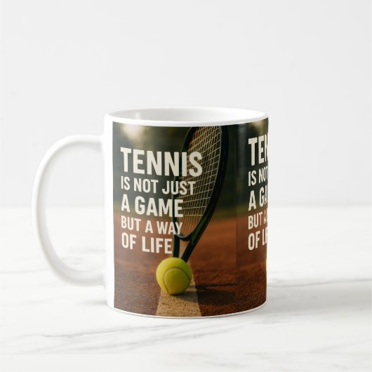 Mug tennis, pas seulement un jeu (Gauche)
