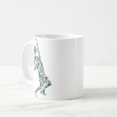 Mug Tennis T Shirt - Joueur Positionne des boules Rack (Devant gauche)