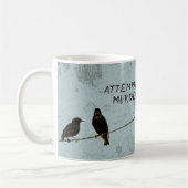 Mug Tentative de meurtre de Corbeaux Amour Mystère (Gauche)