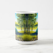 Mug Tente dans une belle forêt au bord d'un lac (Centre)