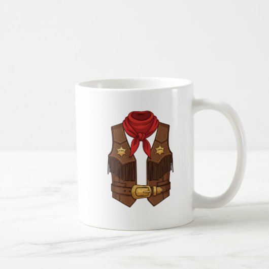 Mug Tenue de cowboy mignon pour hommes  (Droite)