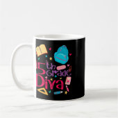 Mug Tenue de fille de professeur diva de 5e année Mign (Gauche)
