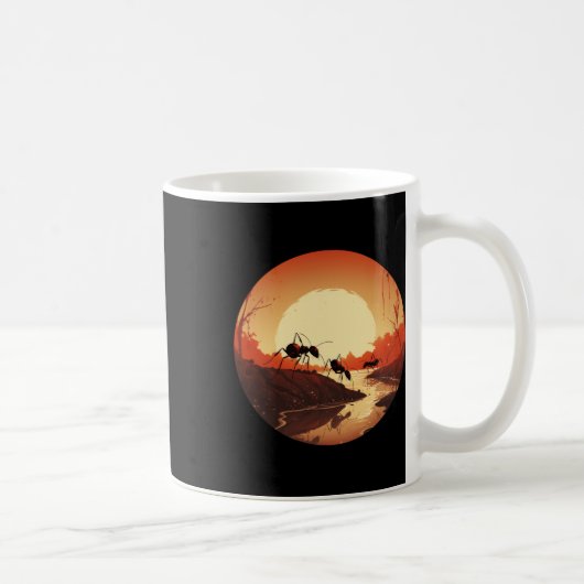 Mug Tenue de fourmi coucher de soleil cool pour garçon (Droite)