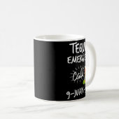 Mug Tequila Emergency Call 9 Juan Juan - Funny Tequila (Devant droit)