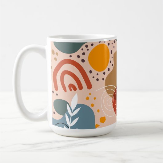 Mug Teracotta Abstraite (Gauche)