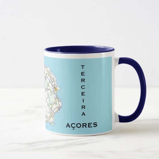 Mug Terceira Açores Carte Musique personnalisée (Droite)