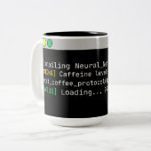 Mug Terminal Protocole Café Drôle pour Programmeur (Devant gauche)
