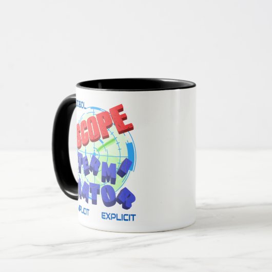 Mug Terminateurs de portée dans la programmation Cobol (Devant gauche)