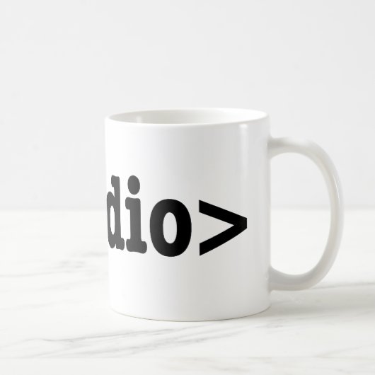 Mug Terminer le code HTML5 audio (Droite)