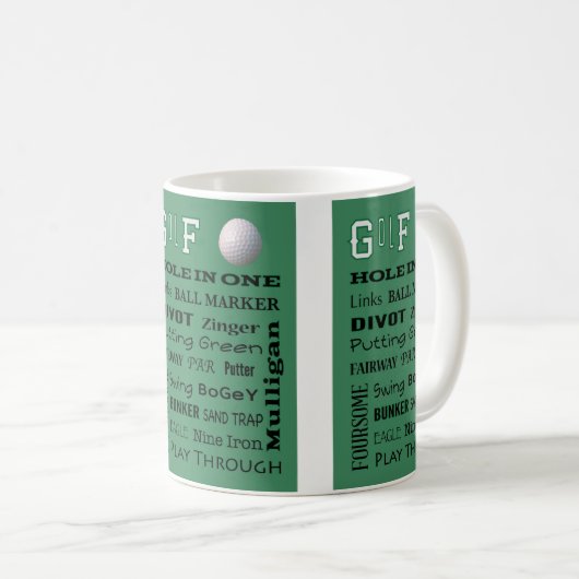 Mug Terminologie GOLF (Devant droit)
