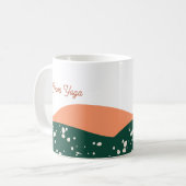 Mug Terra verte Abstraite moderne Cotta Yoga (Devant gauche)