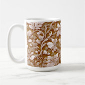 Mug Terracotta Burnt Orange Boho botanique moderne (Gauche)