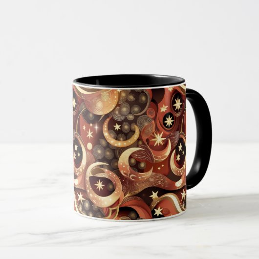 Mug - Terracotta Celestial Moon (Devant droit)