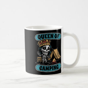Mug Terrain de camping squelette tente - Reine du feu