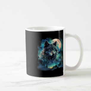 Mug Terrain de chasse au loup gris Galaxie de la forêt