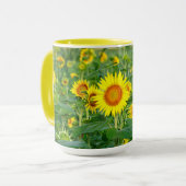 Mug Terrain de tournesol (Devant gauche)