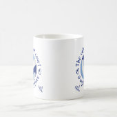 Mug terrain de volley-ball bleu clair endroit heureux (Centre)