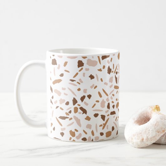 Mug Terrazzo Brown et Beige et White (Avec donut)