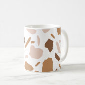 Mug Terrazzo Brun et Beige Clair (Devant droit)