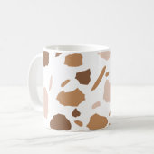 Mug Terrazzo Brun et Beige Clair (Devant gauche)