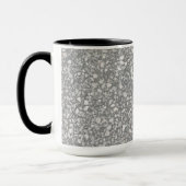 Mug Terrazzo gris et blanc moderne (Gauche)