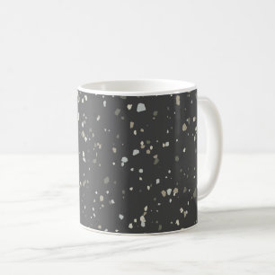 Mug Terrazzo gris foncé moderne
