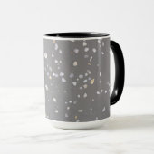 Mug Terrazzo gris moderne (Devant droit)