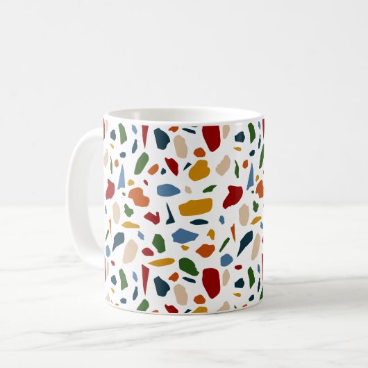 Mug Terrazzo Motif coloré (Devant gauche)