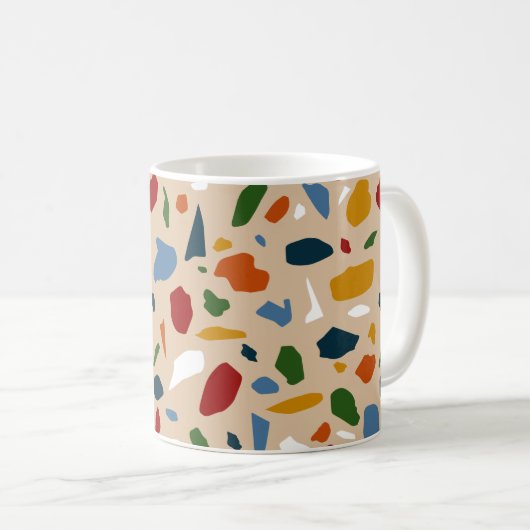 Mug Terrazzo Motif coloré (Devant droit)