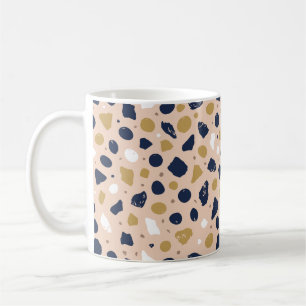 Mug Terrazzo organique moderne Mosaïque de pierre ab