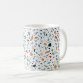 Mug Terrazzo sol marbre sans soudure patter artisanal (Devant droit)