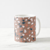 Mug Terrazzo sol motif sans soudure. pierre vintage, (Devant droit)