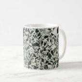 Mug Terrazzo Vert Moderne (Devant droit)