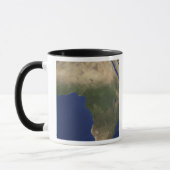 Mug Terre avec couverture terrestre sur l'Afrique (Gauche)