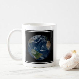 Mug Terre Avec Nuages Et Glace De Mer