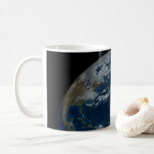 Mug Terre Avec Nuages Et Glace De Mer